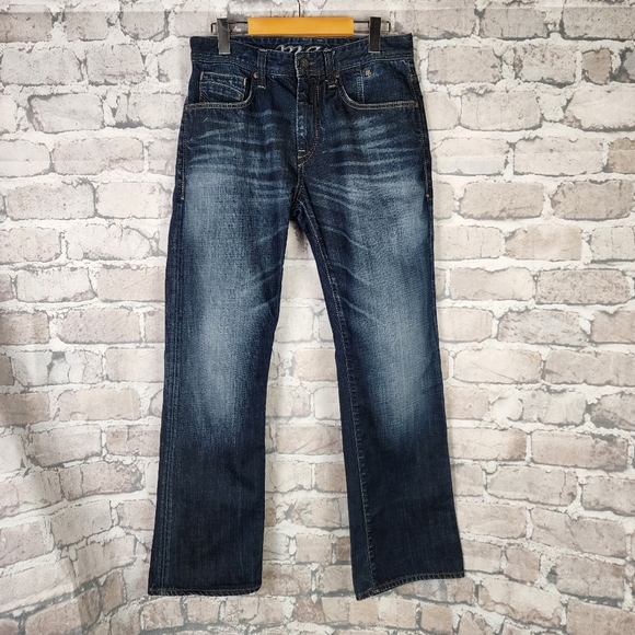 Mavi Josh Low Rise Easy Bootcut Jeans Dark Wash Size 31 - Picture 2 of 16